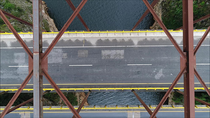 Drone Mapping - aerial view of a bridge