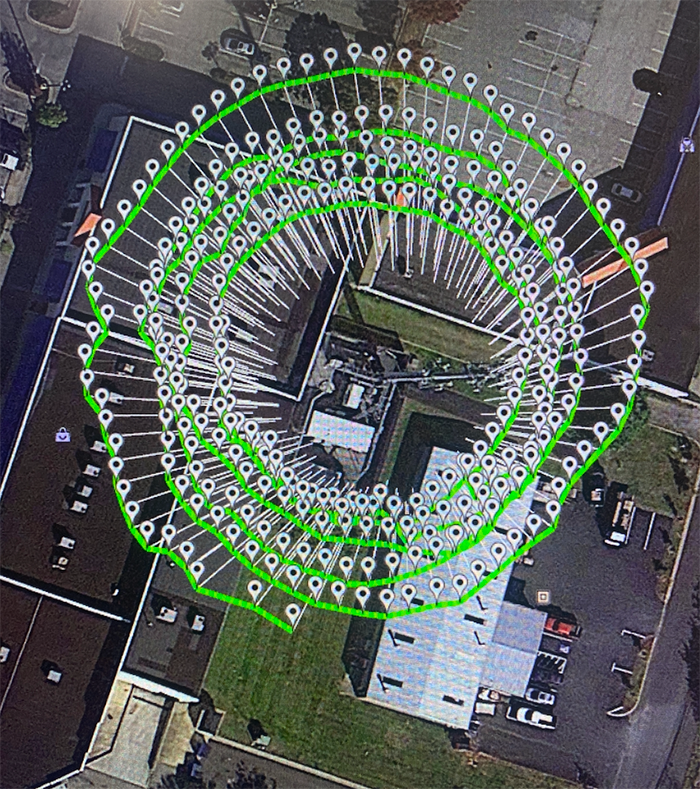 3D Scans - Flight Path and Data Point Cloud