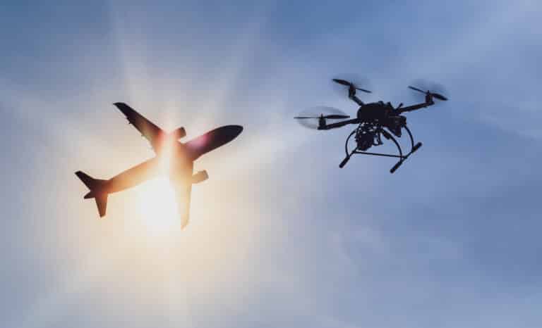 airports and using drones