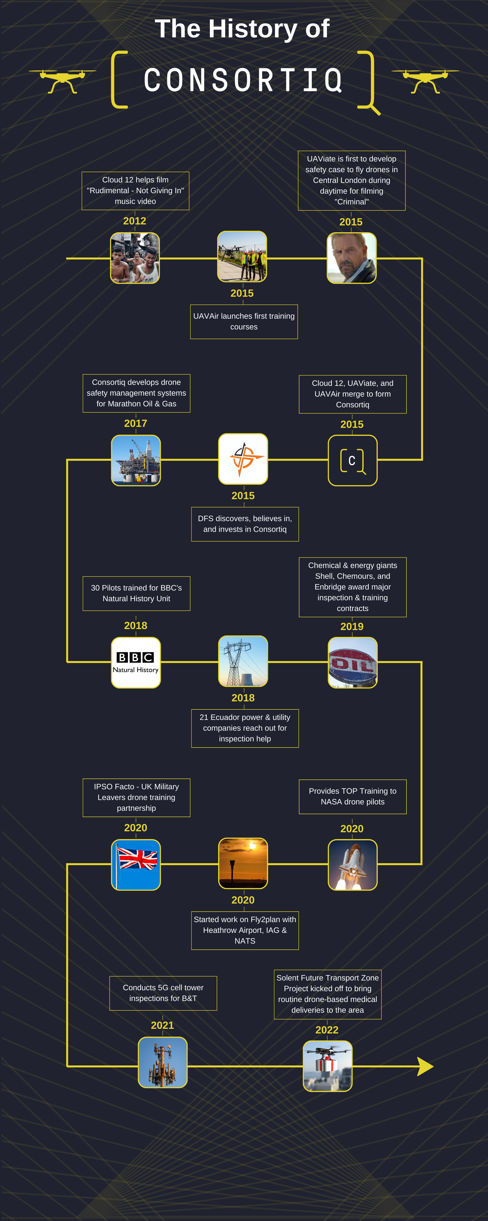 History Timeline of Consortiq's Accomplishments